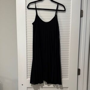 Black Spaghetti Strap Swing Dress